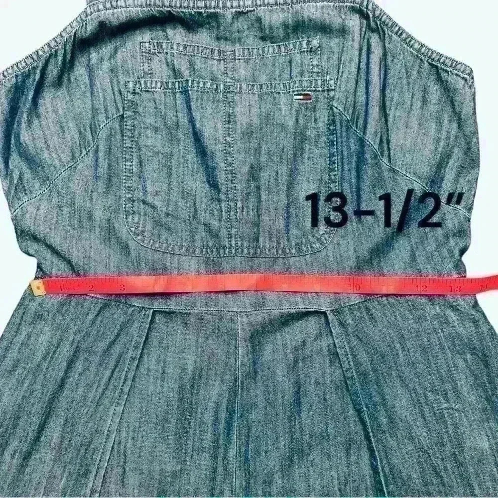 Tommy Jeans Women's Sleeveless Jumpsuit with Zipper, Pockets, Wide Leg, Size XS - Picture 10 of 13